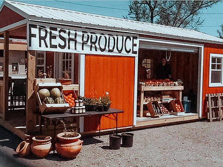 Shed made into Store